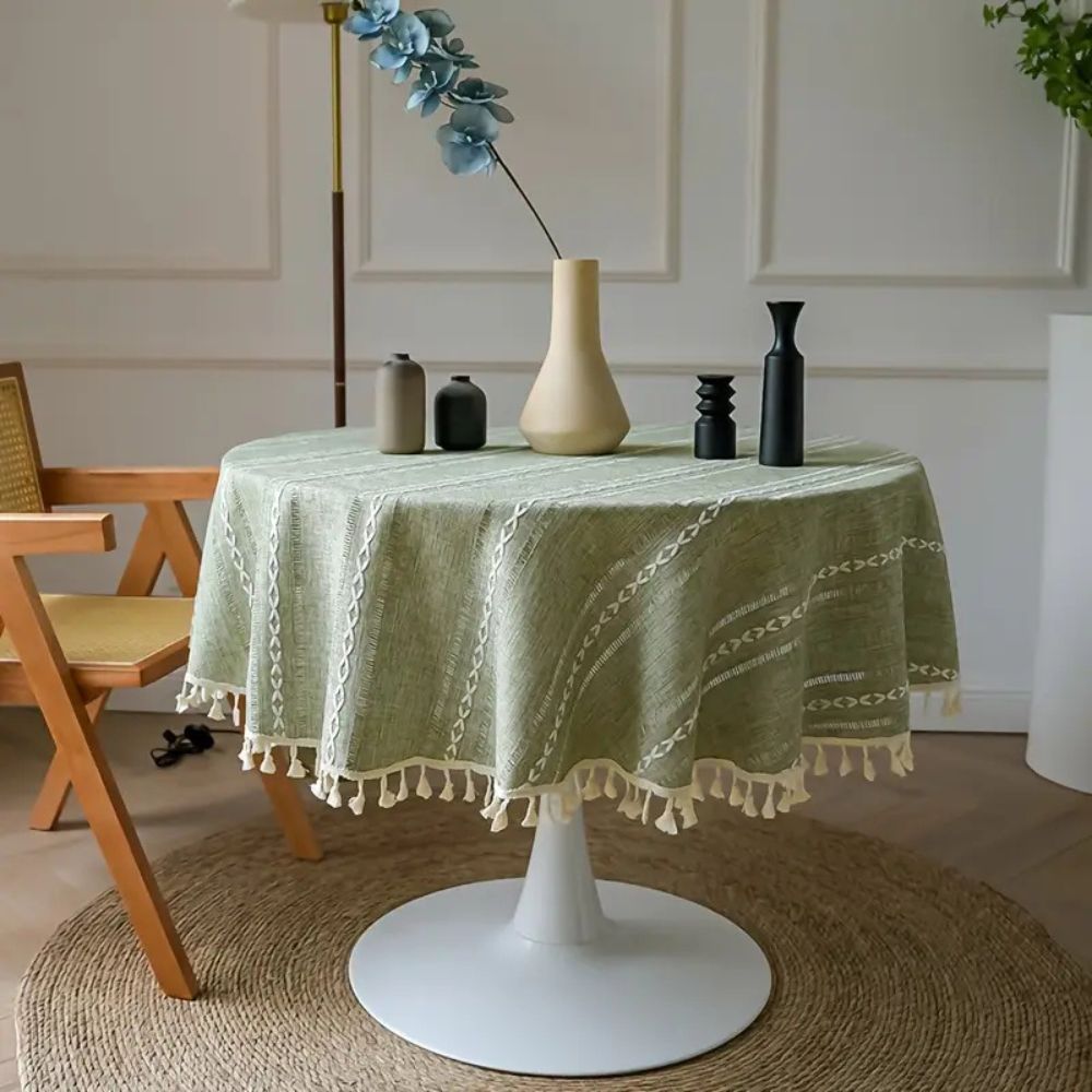 Skanto | Leafline Broderte Rund Duk