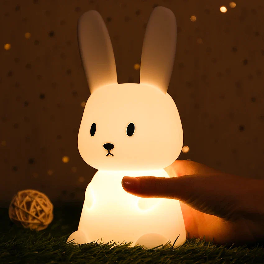 LED Nattlys for Barn – Dimmbar Nattlampe med -Design, USB Oppladbar, Berøringskontroll | Skanto
