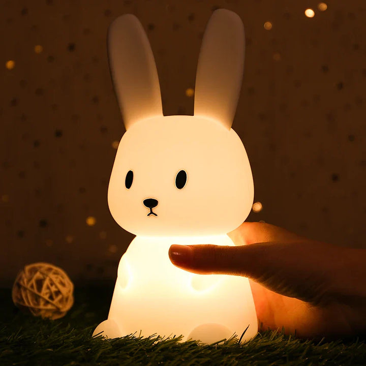 LED Nattlys for Barn – Dimmbar Nattlampe med -Design, USB Oppladbar, Berøringskontroll | Skanto