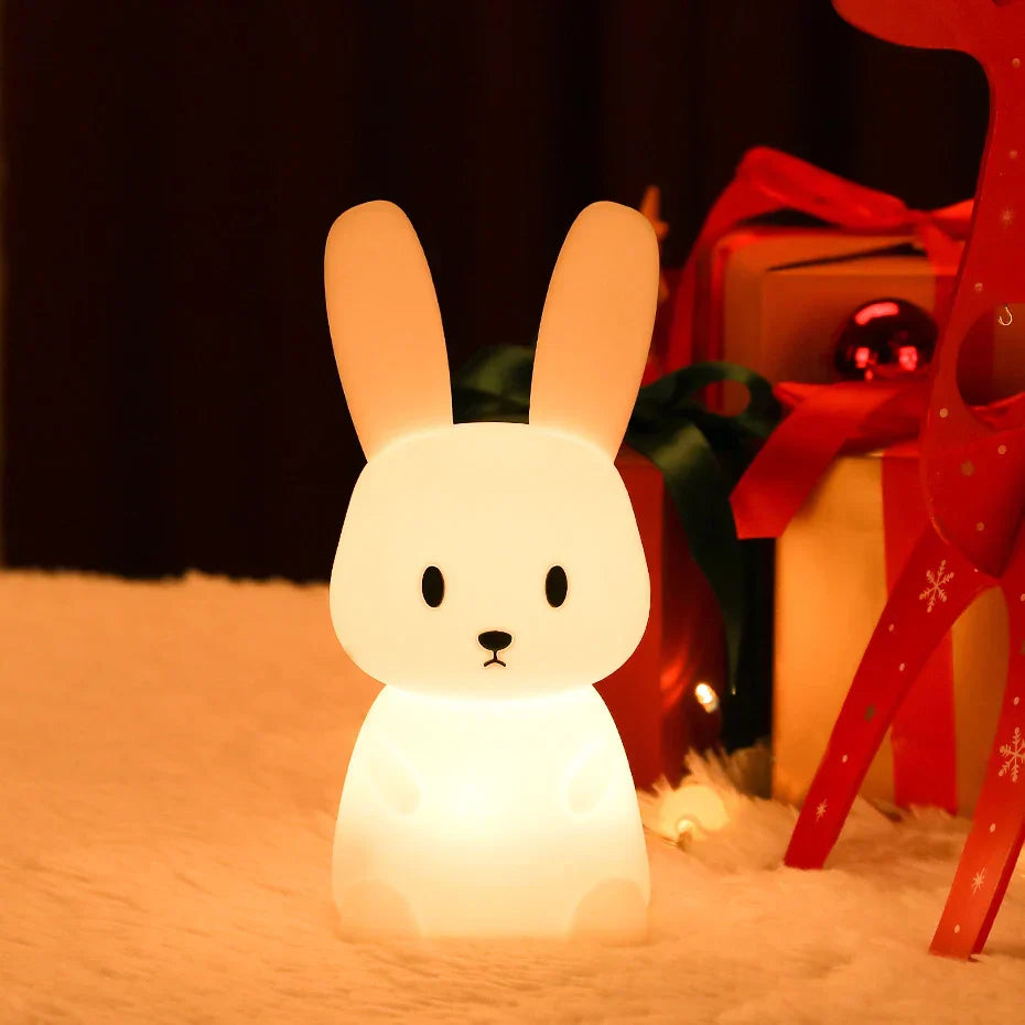 LED Nattlys for Barn – Dimmbar Nattlampe med -Design, USB Oppladbar, Berøringskontroll | Skanto