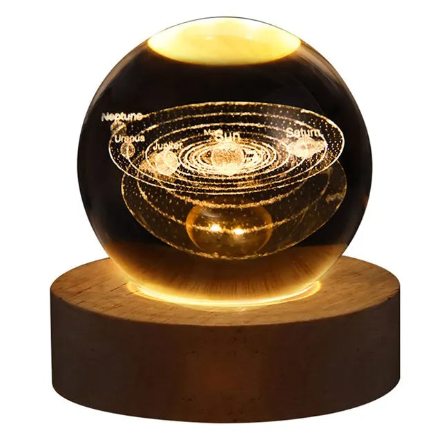 Solar-System Bordlampe – LED Lys med Planetdesign for Oppholdsrom | Skanto