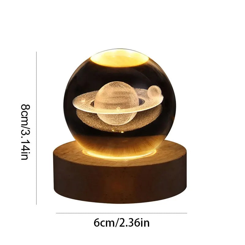 Solar-System Bordlampe – LED Lys med Planetdesign for Oppholdsrom | Skanto