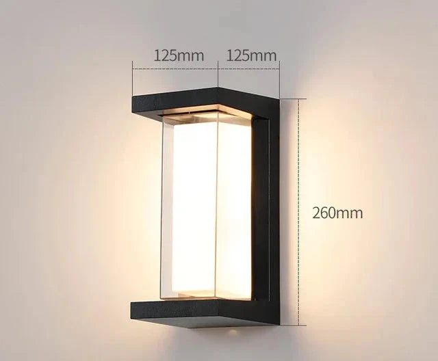 Moderne Vegglampe for Utendørs – Værbestandig LED Utendørslys for Terrasse & Hage | Skanto