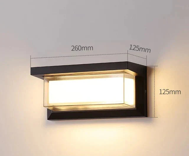 Moderne Vegglampe for Utendørs – Værbestandig LED Utendørslys for Terrasse & Hage | Skanto