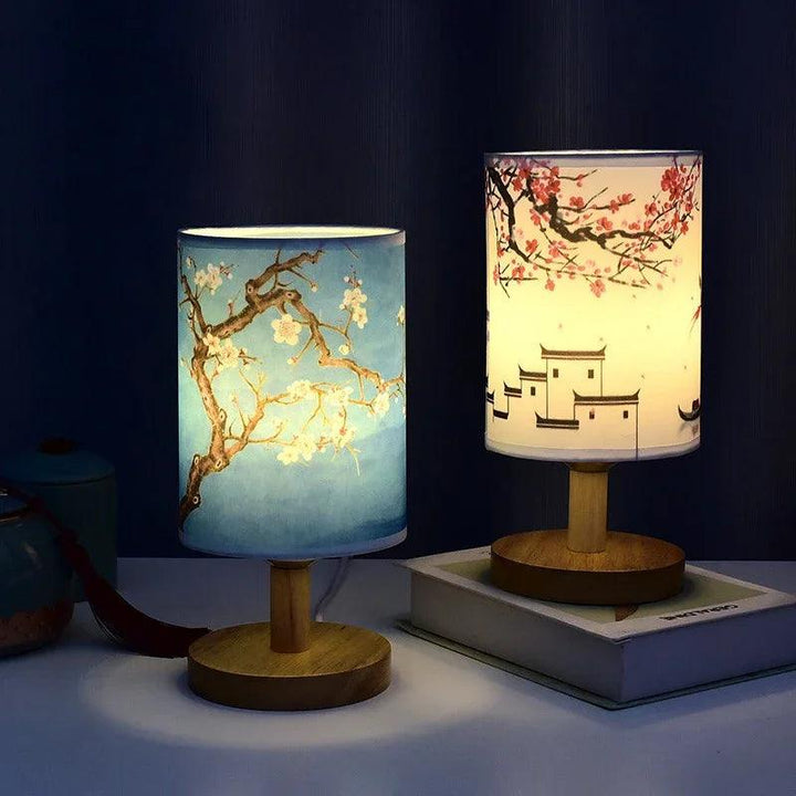 Skanto | VibeGlow - Moderne Japandi Bordlampe med Eleganse