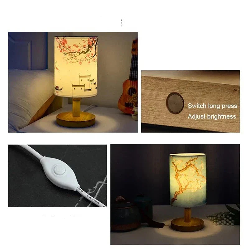 Skanto | Japansk Lampe - Rose Lampe - Dimmbar - Nattlampe