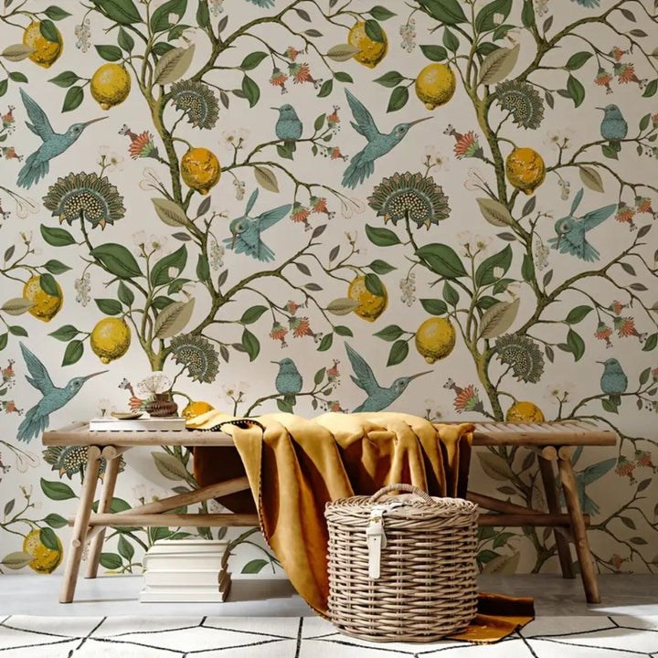 Skanto | Lemon Bluebird PVC Vanntett Tapet