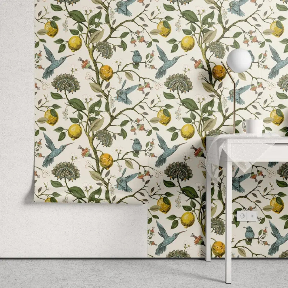 Skanto | Lemon Bluebird PVC Vanntett Tapet