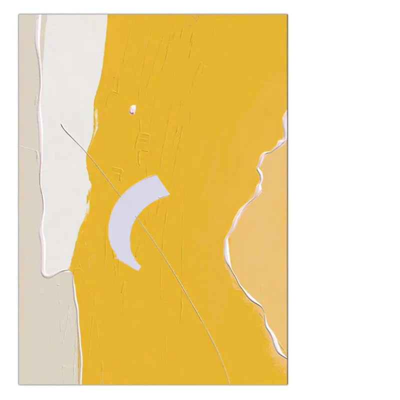 Sitrongul Abstrakt Veggkunst Fine Art Lerretutskrifter Moderne Minimalistiske Fargerike Nordiske Bilder For Stue Soverom Kunst Dekor | Skanto