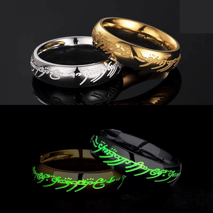 Skanto | Luminous smykke ring med gravering for lykke & positivitet