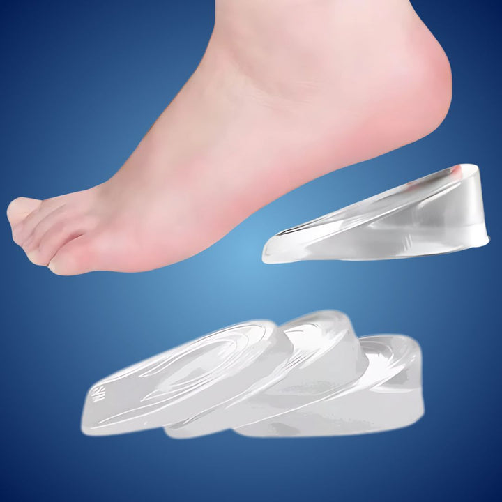 LiftComfort Silikon Gel Hæløkningsinnlegg | Høydeøkning - Smertelindring for Plantar Fasciitis - Støtdemping - Bedre Holdning Skanto