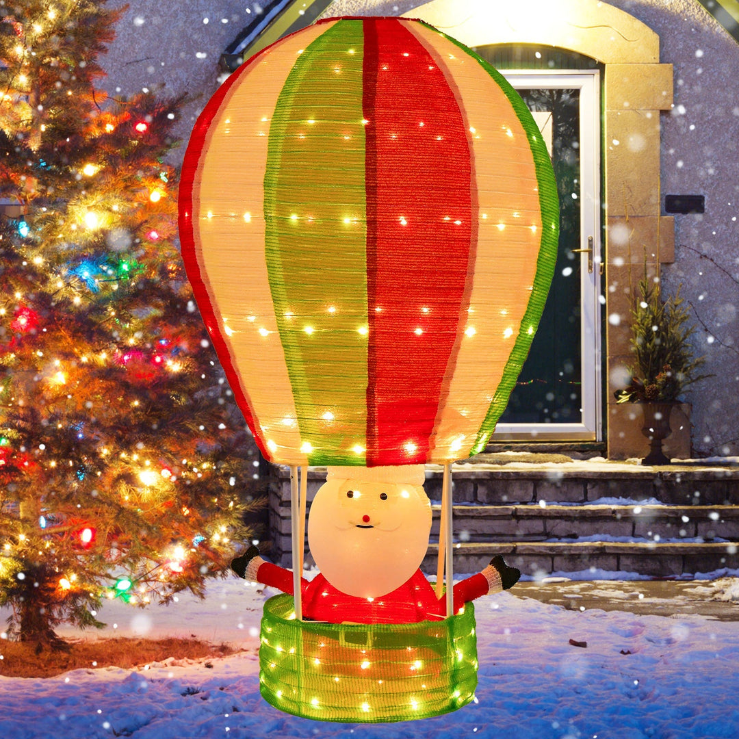 Skanto | GlowBalloon – Pop-up Juledekorasjon med LED Julenissedisplay