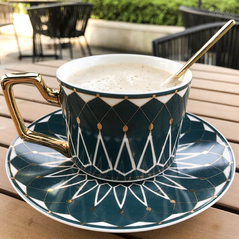 Skanto | Square A Retro-Mønster Kaffe Krus