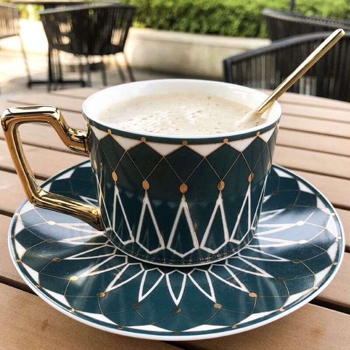Skanto | Square A Retro-Mønster Kaffe Krus