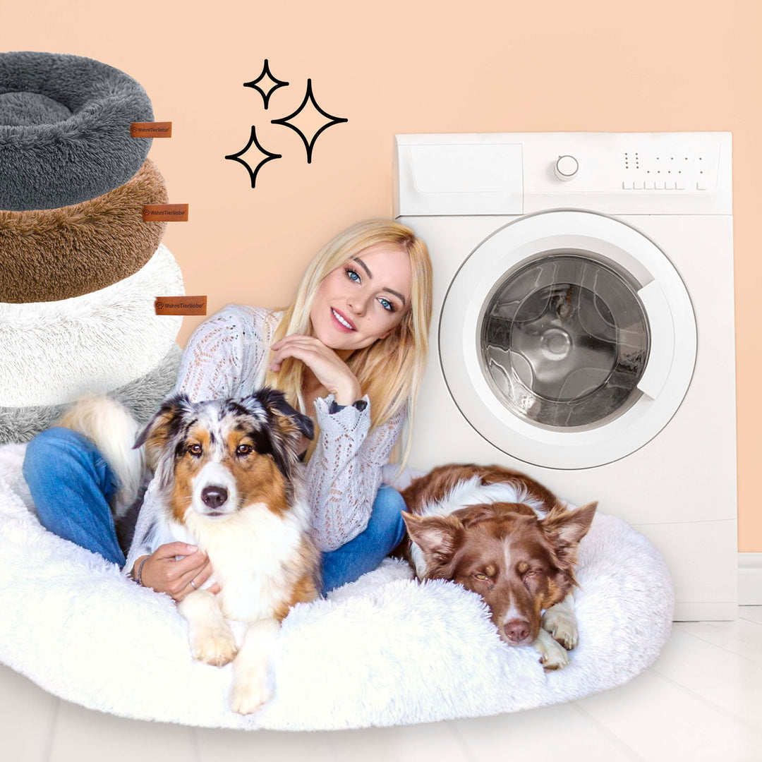 Skanto | FluffyNest Komfort Hundeseng – Ortopedisk Plysj Sovepute for Hunder