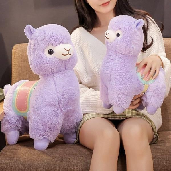 Llama Alpaca Plush Toy With Saddle | Skanto