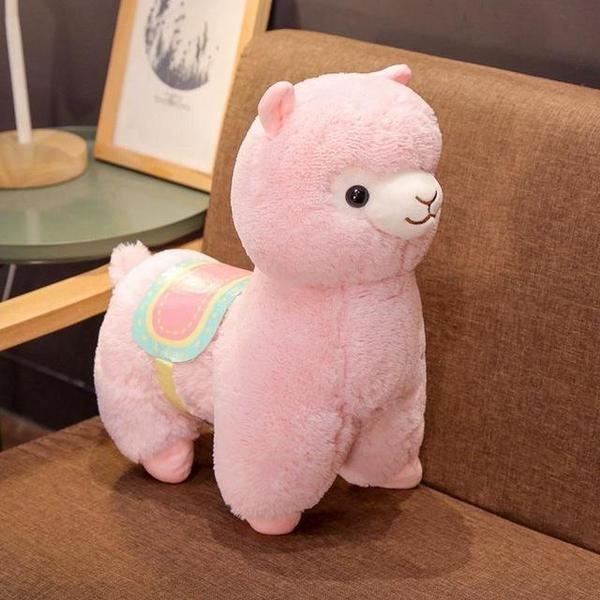 Llama Alpaca Plush Toy With Saddle | Skanto