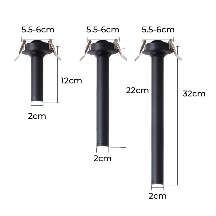 Skanto | Lang Sylinder - Led - Spotlight - Taklampe