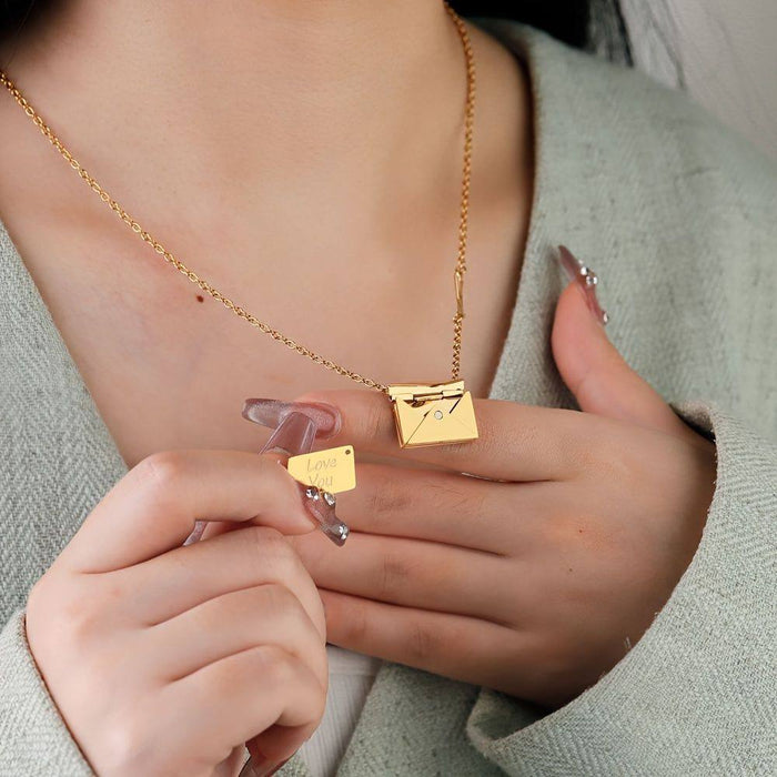 Skanto | Love Letter Halskjede - Premium Gaveeske Sett