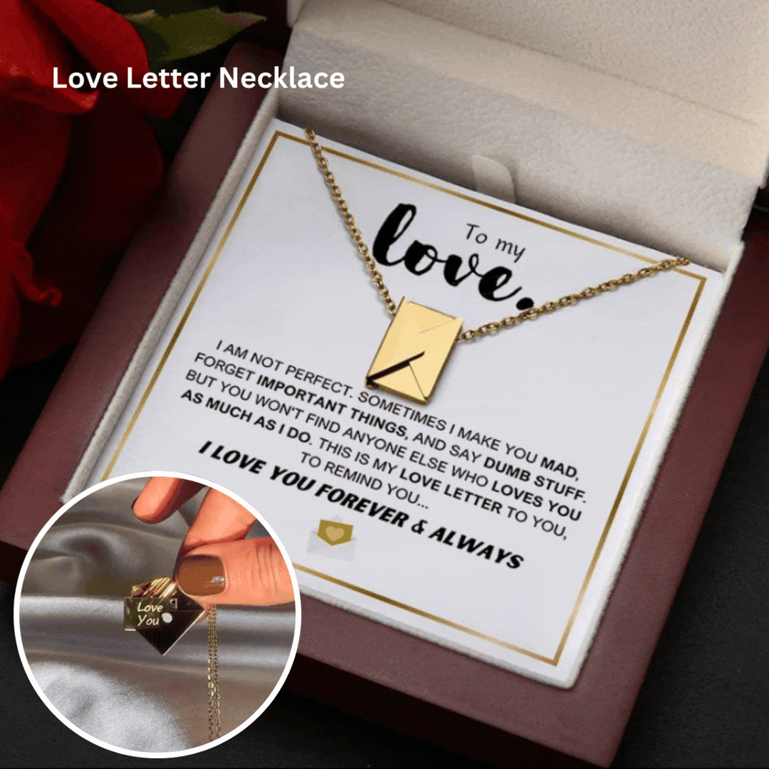 Skanto | Love Letter Halskjede - Premium Gaveeske Sett