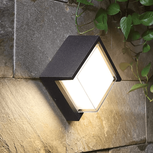 Moderne LED-Außenwandleuchte med Bewegungsmelder