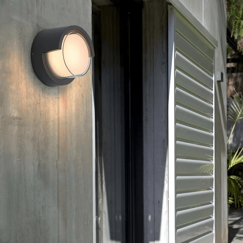 Moderne LED-Außenwandleuchte med Bewegungsmelder