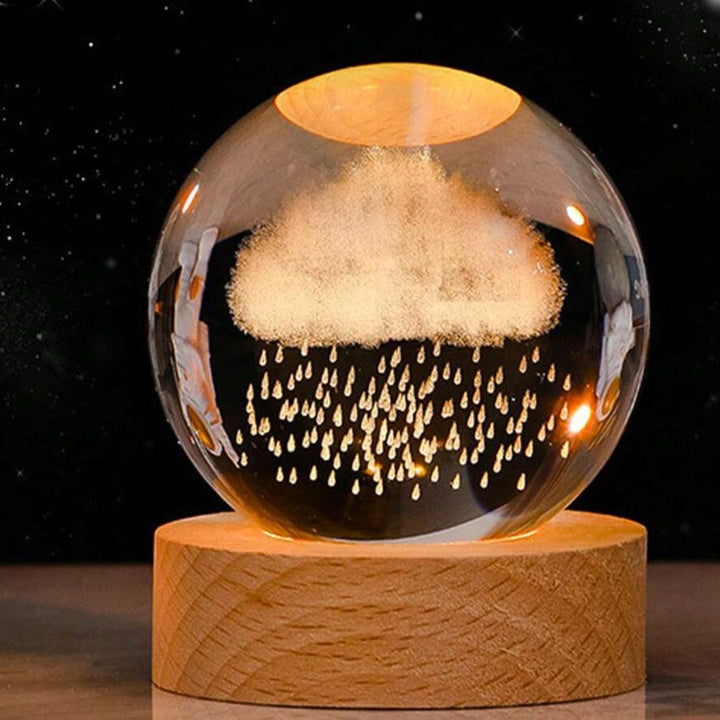 Skanto | SolarSphere – Krystall Solsystem med LED-belysning | Utdannings- og dekorasjonsgave