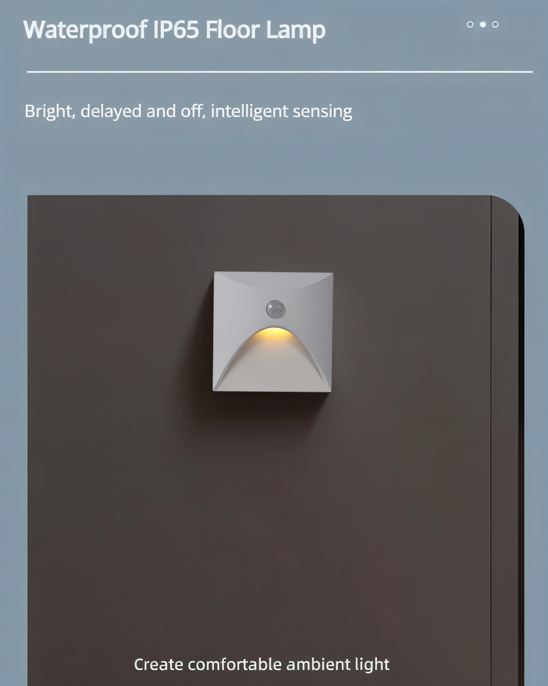 Skanto | LuminiPath LED Vegglampe – Vanntett IP65 Bevegelsessensor Innendørs & Utendørs Vegglampe