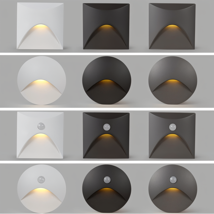 Skanto | LuminiPath LED Vegglampe – Vanntett IP65 Bevegelsessensor Innendørs & Utendørs Vegglampe