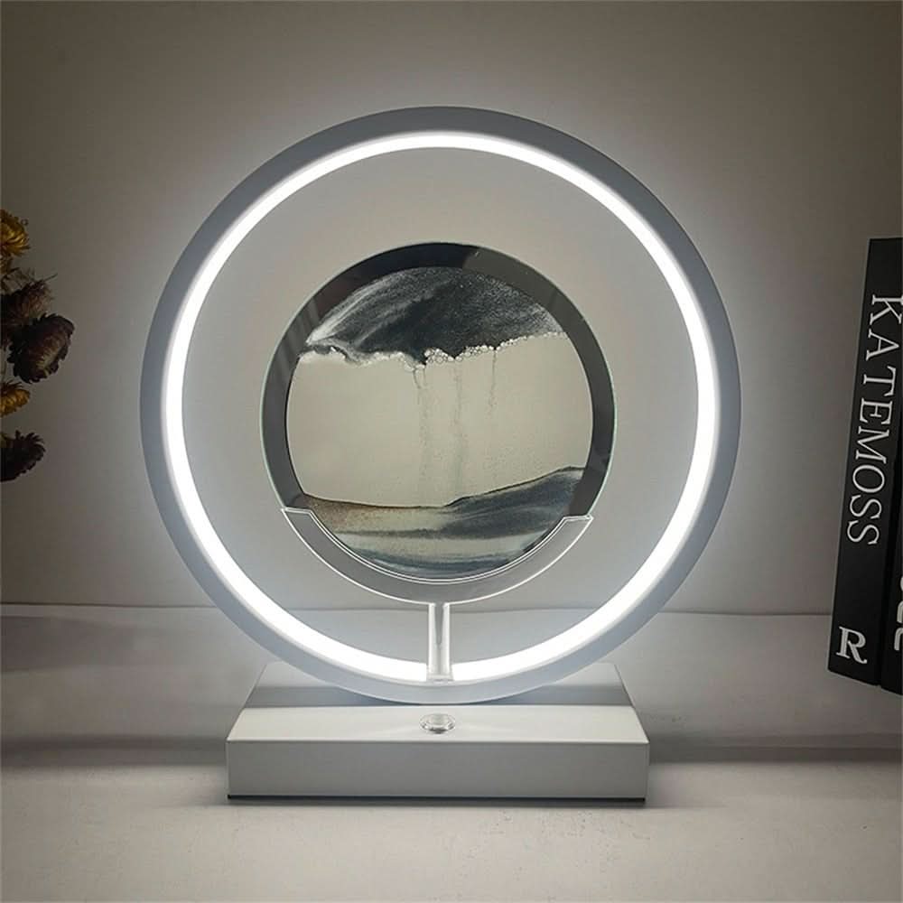 Skanto | 3D LED Sand Kunst Bordlampe med USB-lading for Avslappende Atmosfære