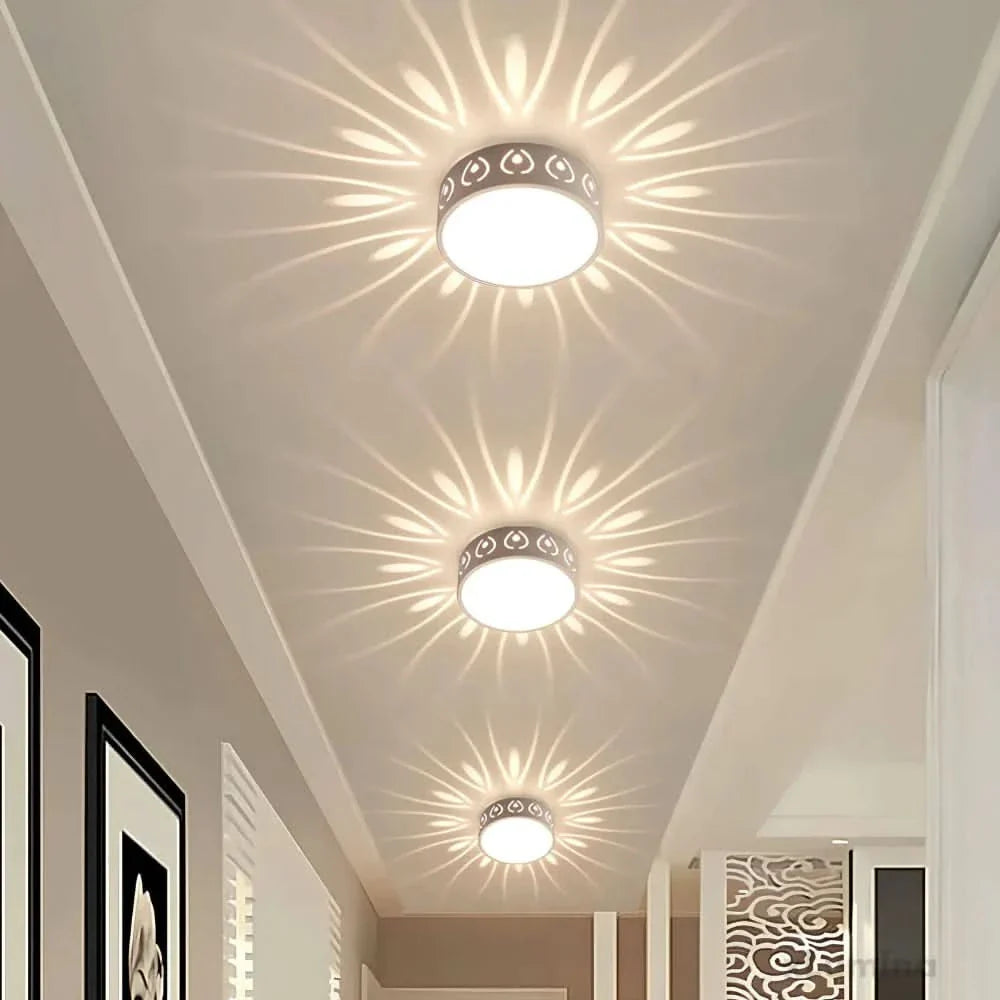 Skanto | Lunoval LED Taklampe – Ultra-Tynn Rund Armatur
