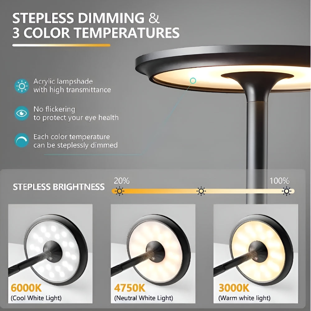 Skanto | Lunox LED Oppladbar Skrivebordslampe