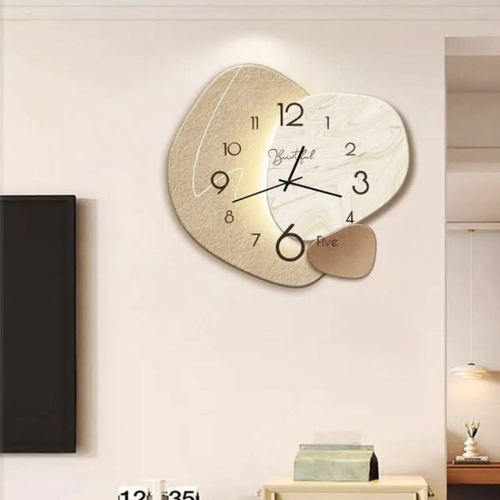 Skanto | Moderne 30 cm Stille Kvarts Veggklokke Metall Glass