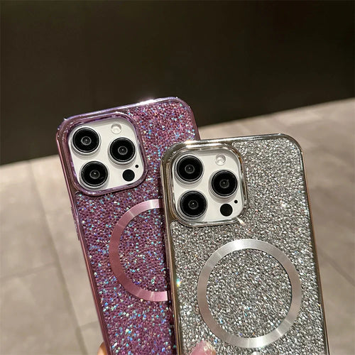 Skanto | Bling Glitter Magnetisk Etui for iPhone