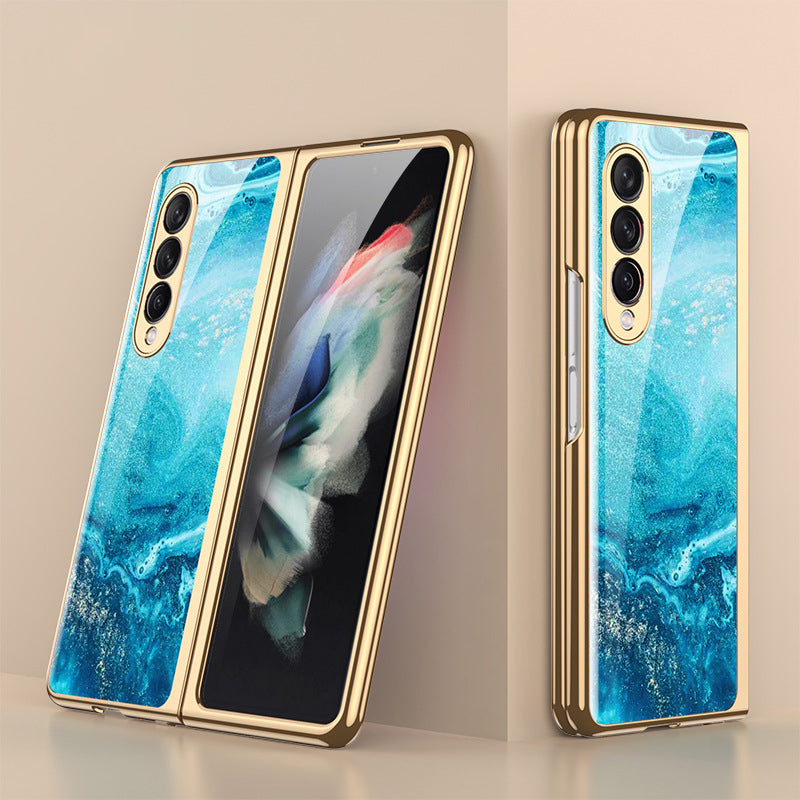 Skanto | Luksuriøst Belegg Herdet Glassdeksel for Samsung Galaxy Z Fold 3 5G