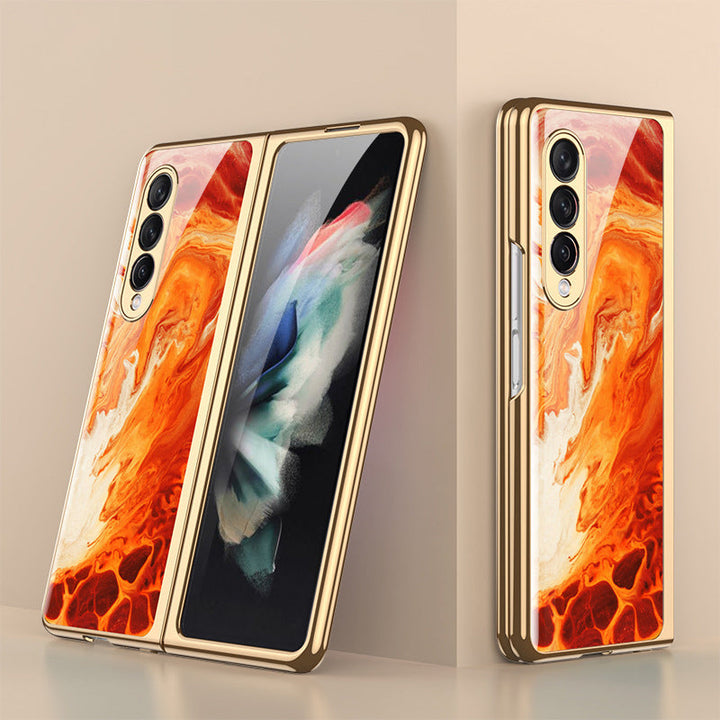 Skanto | Luksuriøst Belegg Herdet Glassdeksel for Samsung Galaxy Z Fold 3 5G