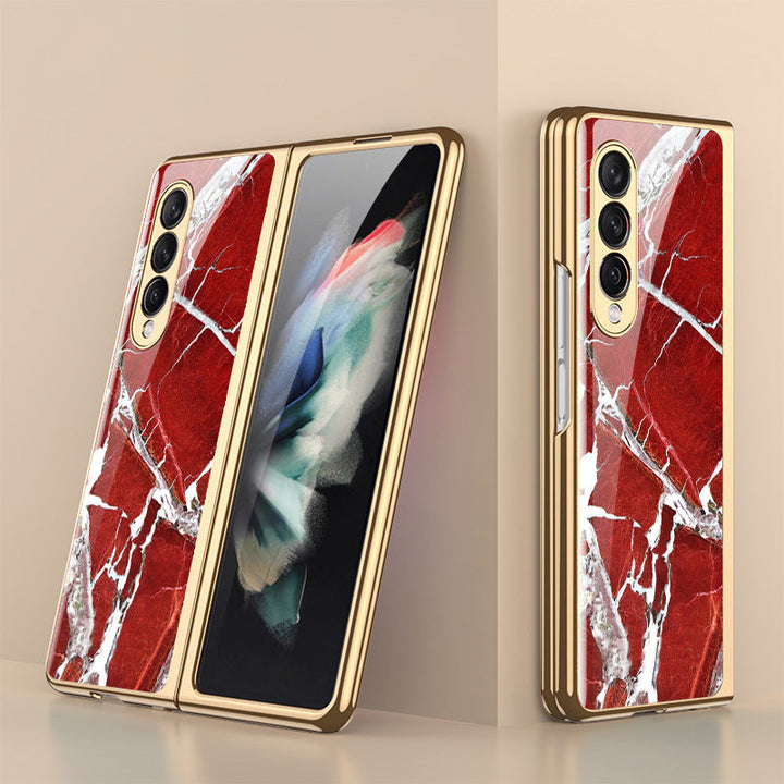 Skanto | Luksuriøst Belegg Herdet Glassdeksel for Samsung Galaxy Z Fold 3 5G