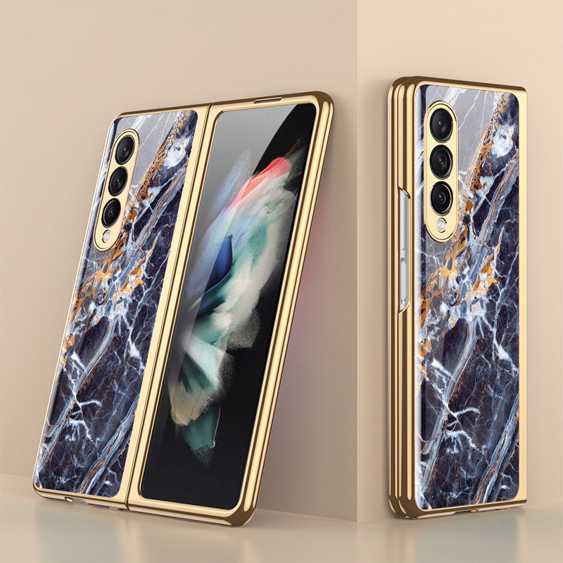 Skanto | Luksuriøst Belegg Herdet Glassdeksel for Samsung Galaxy Z Fold 3 5G
