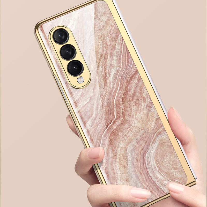 Skanto | Luksuriøst Belegg Herdet Glassdeksel for Samsung Galaxy Z Fold 3 5G