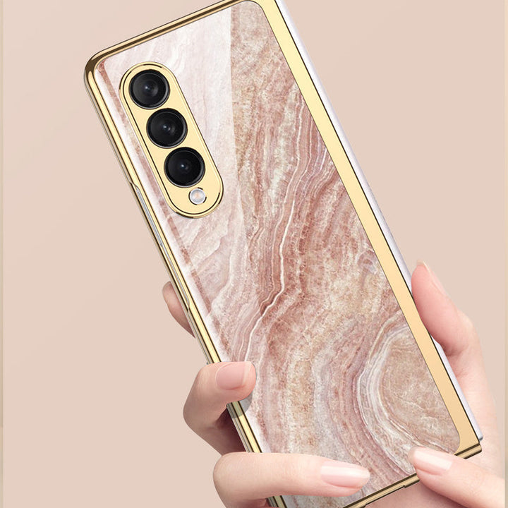 Skanto | Luksuriøst Belegg Herdet Glassdeksel for Samsung Galaxy Z Fold 3 5G