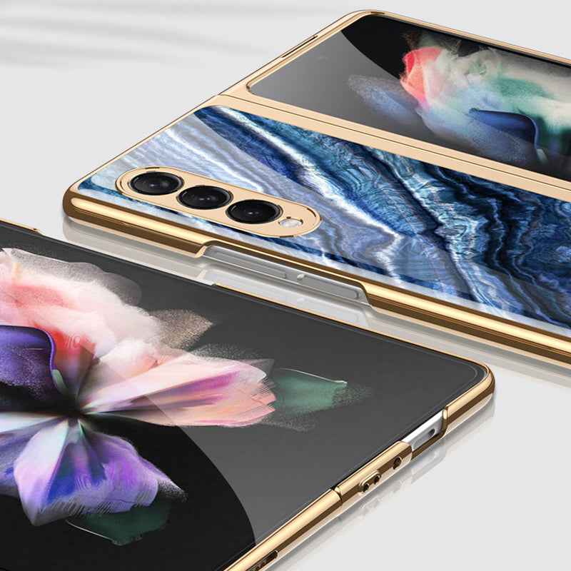 Skanto | Luksuriøst Belegg Herdet Glassdeksel for Samsung Galaxy Z Fold 3 5G