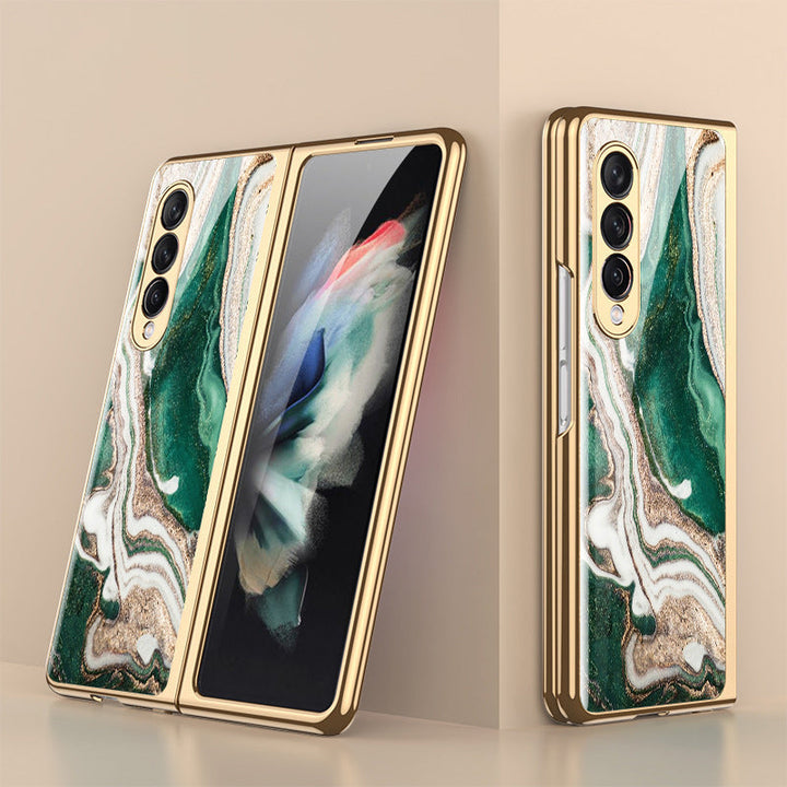 Skanto | Luksuriøst Belegg Herdet Glassdeksel for Samsung Galaxy Z Fold 3 5G