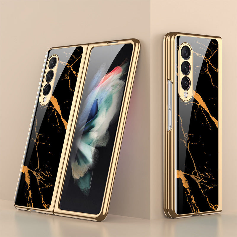 Skanto | Luksuriøst Belegg Herdet Glassdeksel for Samsung Galaxy Z Fold 3 5G