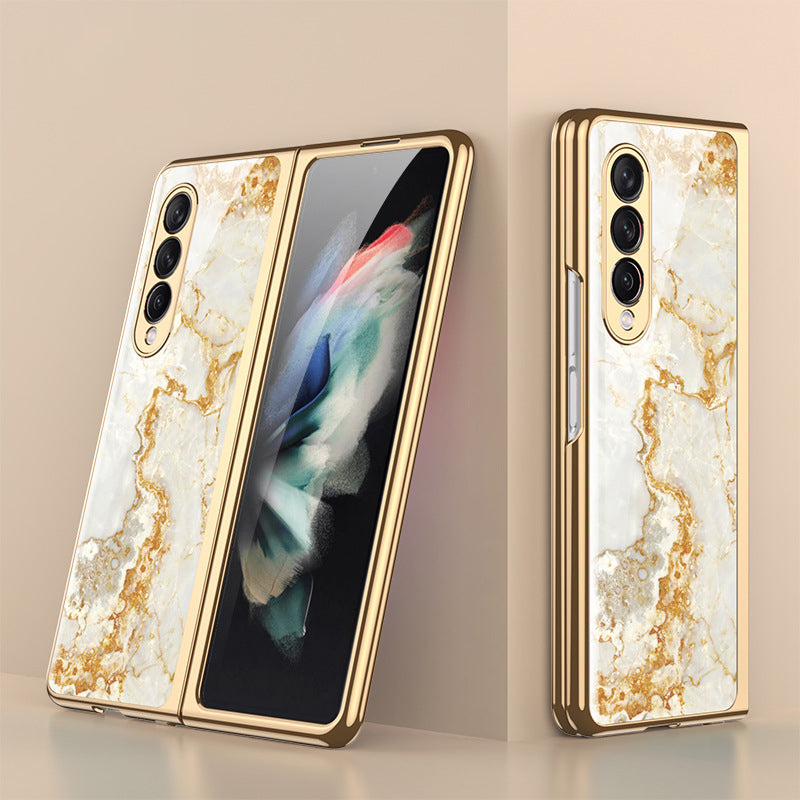 Skanto | Luksuriøst Belegg Herdet Glassdeksel for Samsung Galaxy Z Fold 3 5G