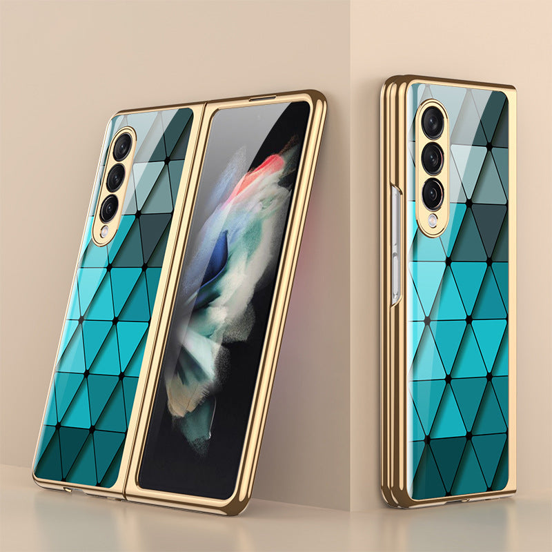 Skanto | Luksuriøst Belegg Herdet Glassdeksel for Samsung Galaxy Z Fold 3 5G