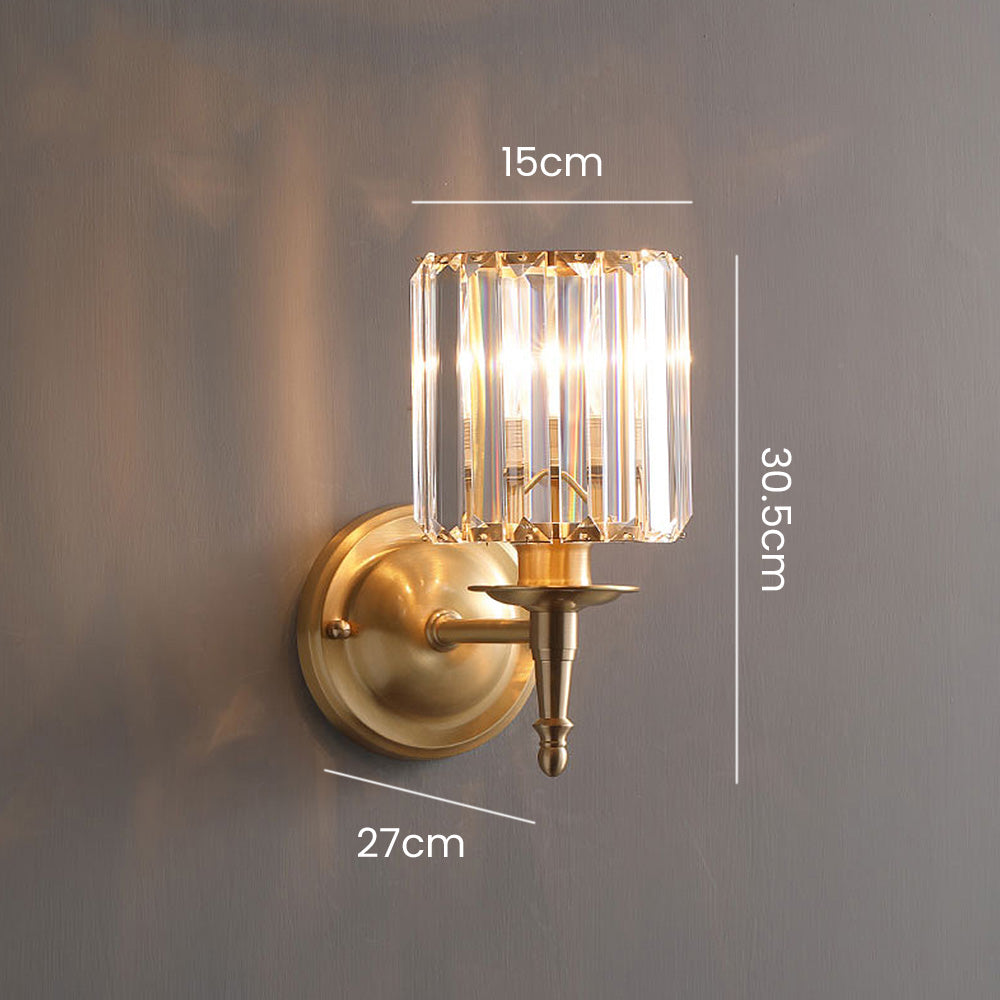 Luksus Klar Krystall Vegglampe | Skanto