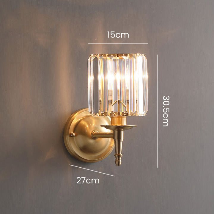 Luksus Klar Krystall Vegglampe | Skanto