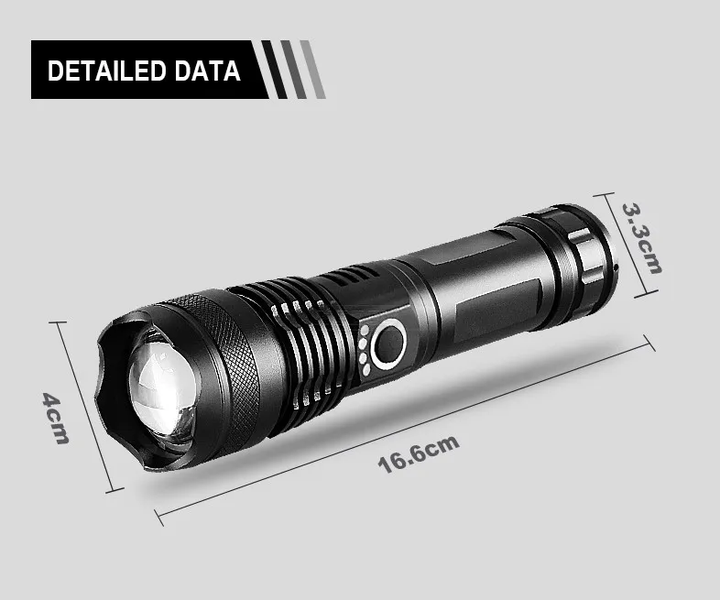 Skanto | LED Lommelykt | Oppladbar Lommelykt