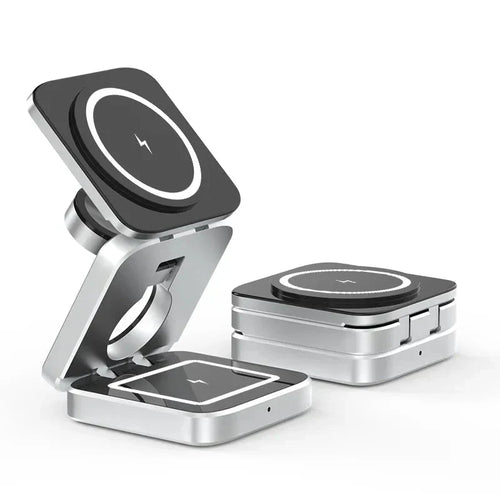 PowerFlex 3-i-1 Lader - Magnetisk & Sammenleggbar Lader Skanto