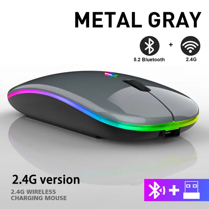 LuxeClick Mouse – Wireless Rechargeable Bluetooth Mouse Skanto